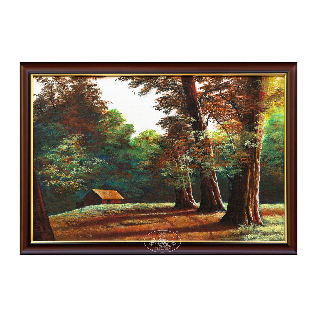 The log cabin And Forest
