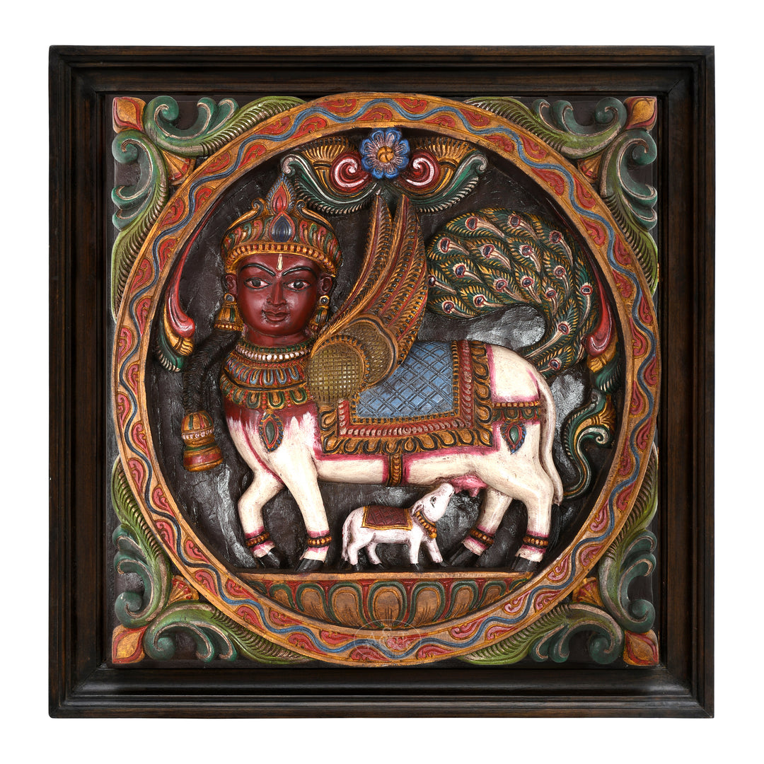 Wooden Wall Panel - Kamadhenu