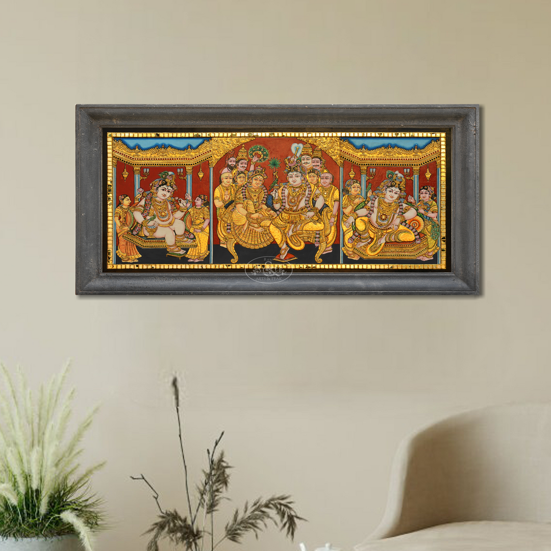 Darbar Krishna with Rukmani