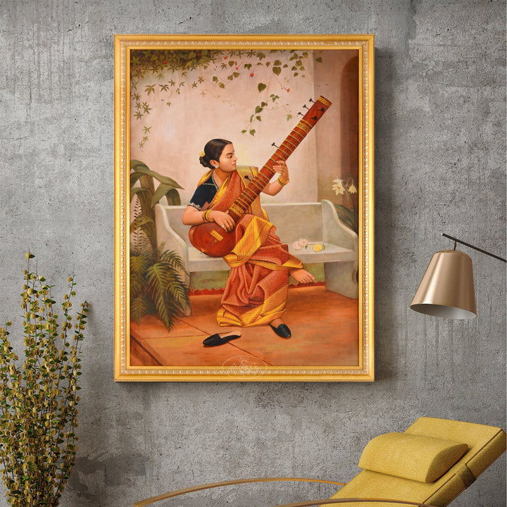 Kadambari - Raja Ravi Varma Replica
