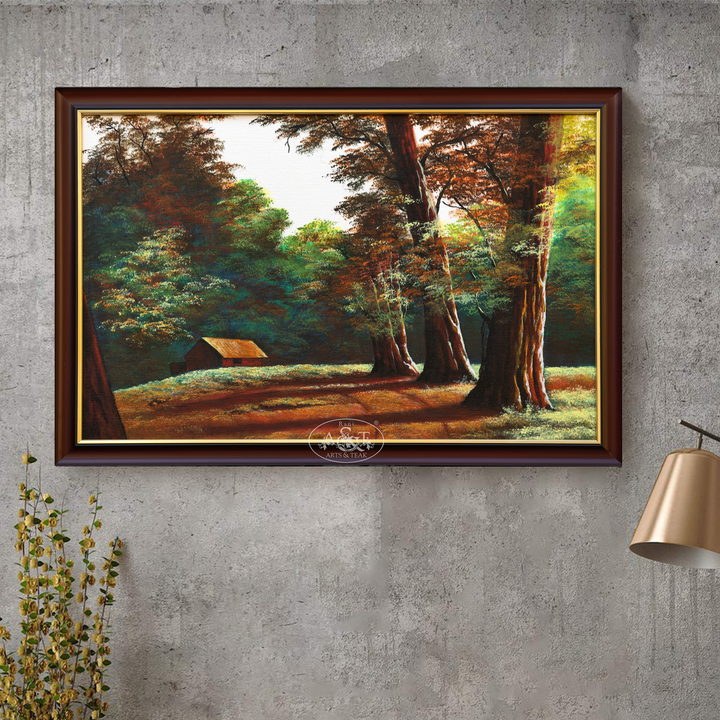 The log cabin And Forest