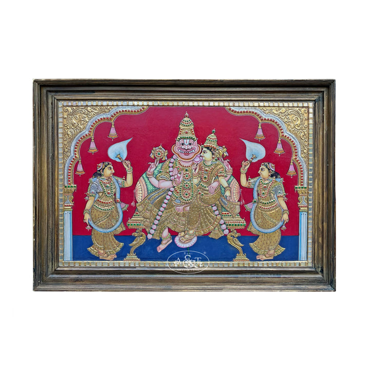 Tanjore Painting Lakshmi Narasimha
