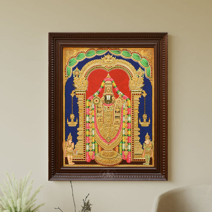 Tanjore Painting - Tirupathi Balaji