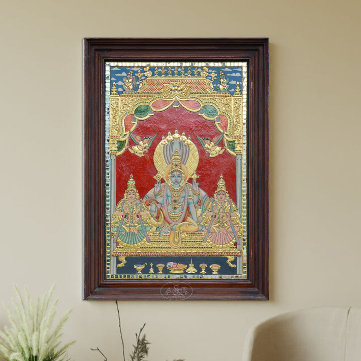 Sheshnarayan with Consorts