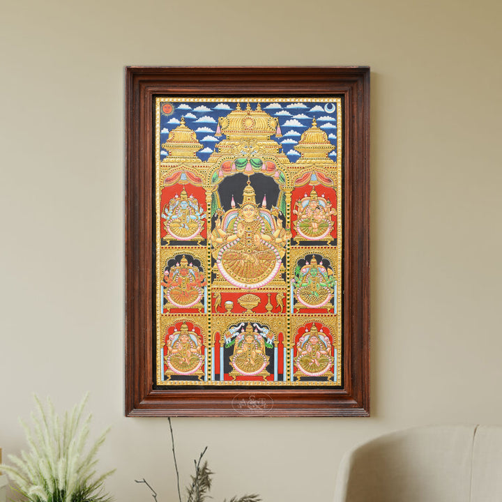 Tanjore Painting - Ashtalakshmi
