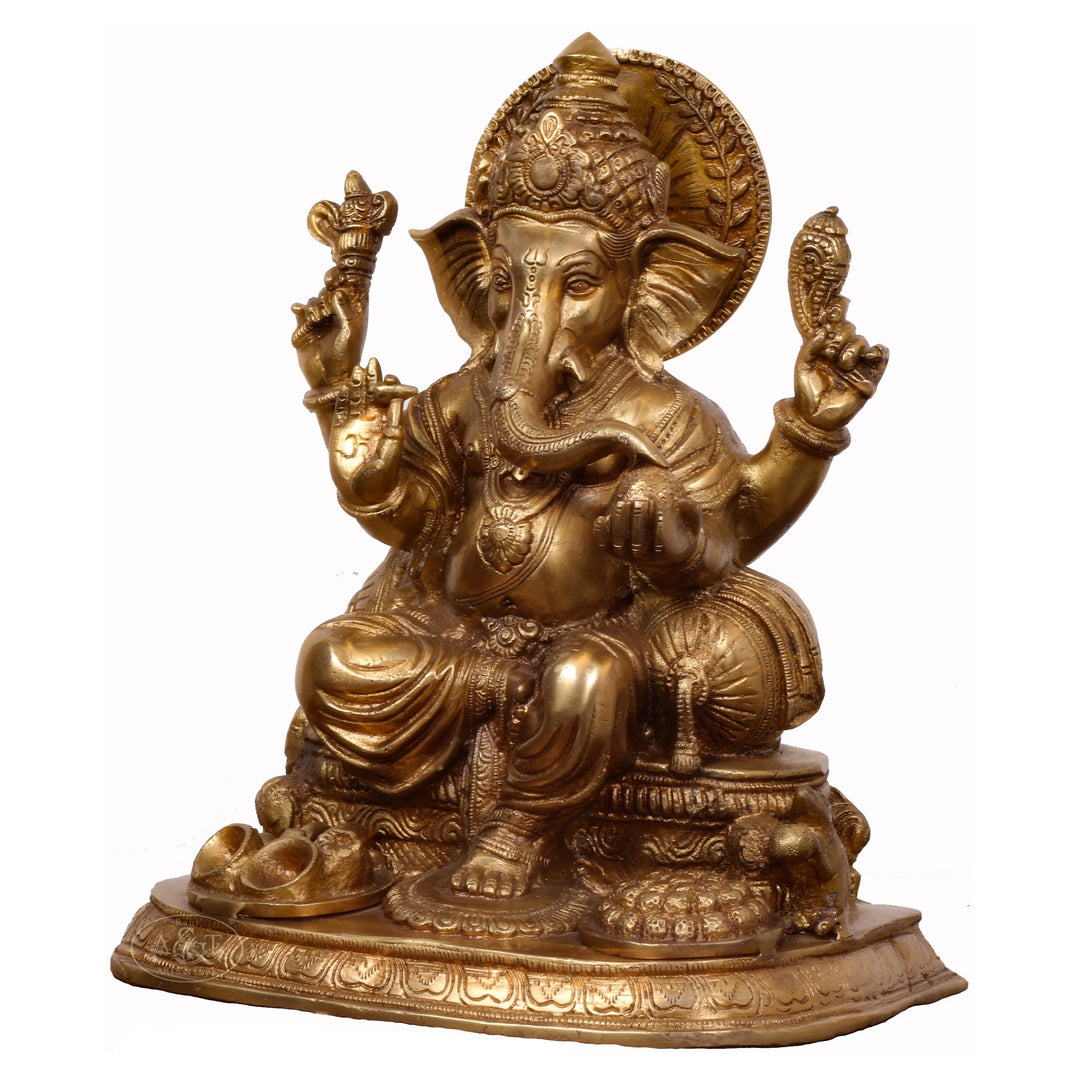 Brass Abhaya Mudra Ganesh