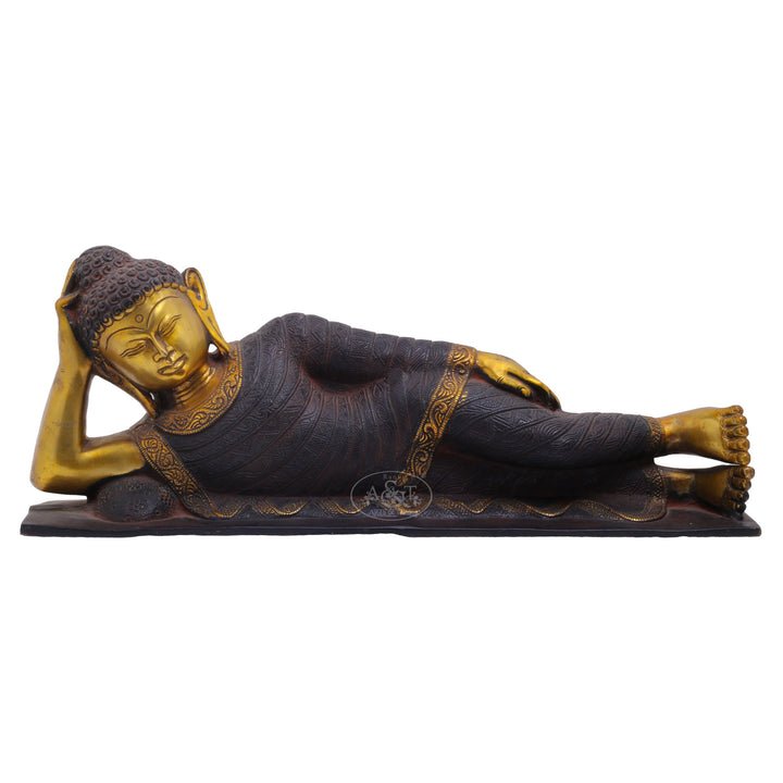 Brass Relaxing Buddha