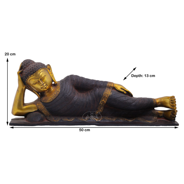 Brass Relaxing Buddha