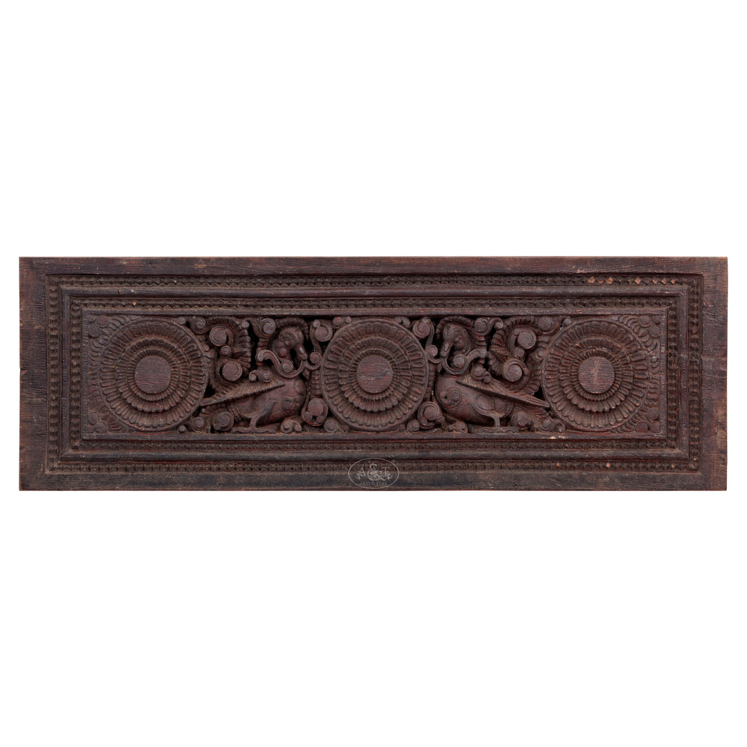 Wooden Hamsa Door Panel - III