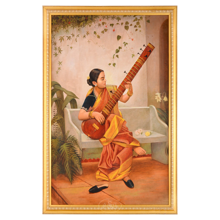Kadambari - Raja Ravi Varma Replica
