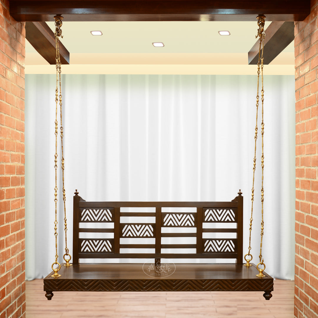 Teakwood Swing with Backrest