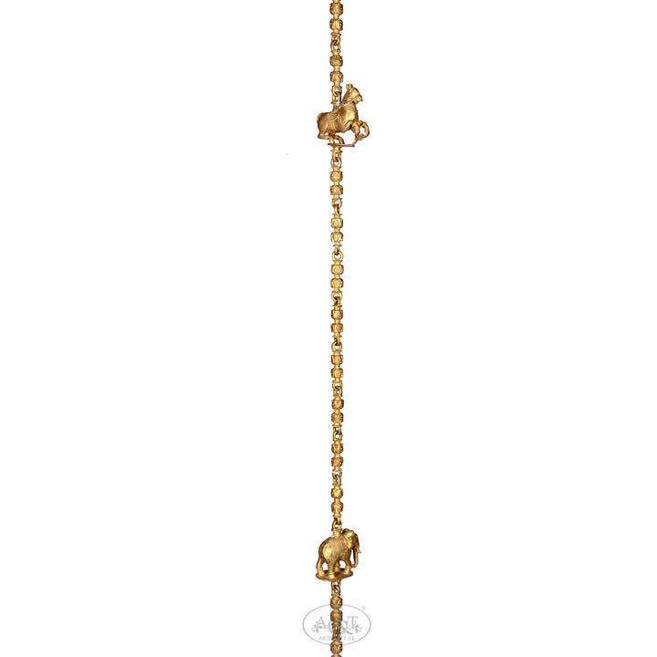 Brass Swing Chain - Horse & Elephant Design