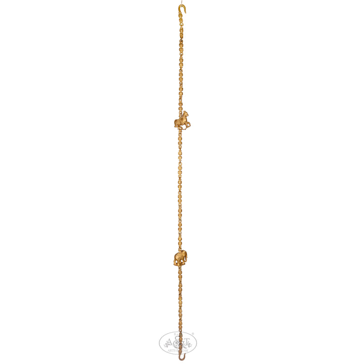 Brass Swing Chain - Horse & Elephant Design