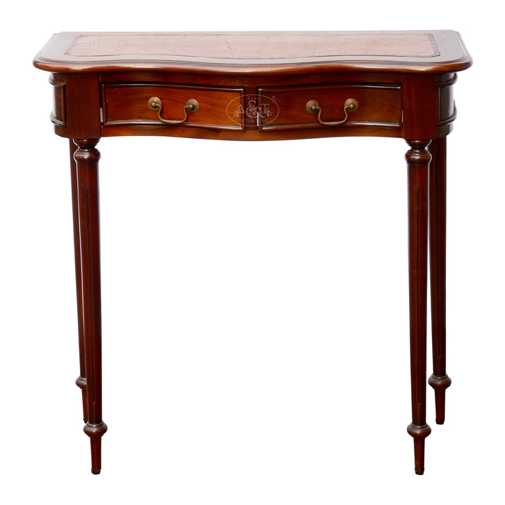 Mahogany Console Fitted with Twin Drawers
