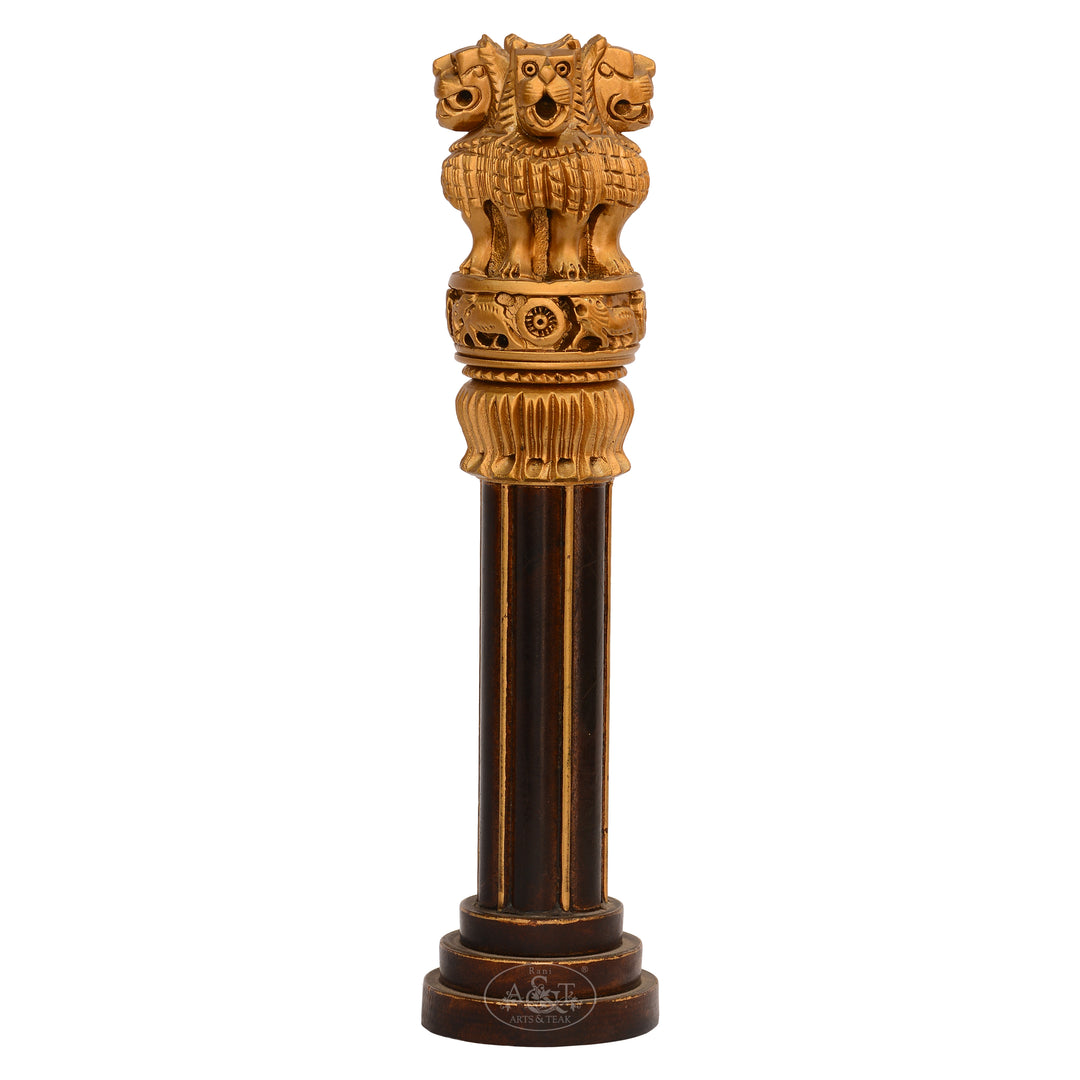 Wooden Ashoka Pillar