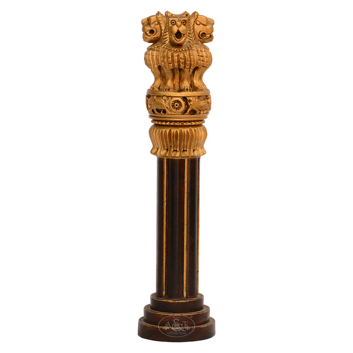 Wooden Ashoka Pillar