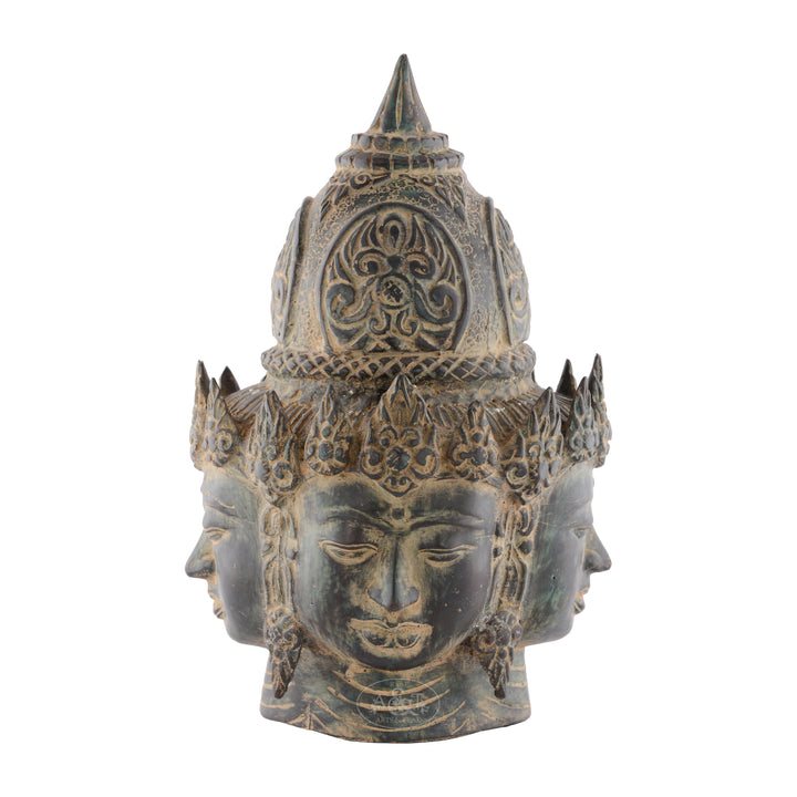 Brass Four Face Tara Head
