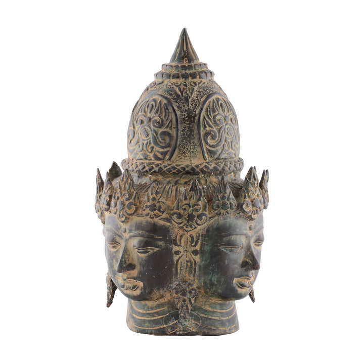 Brass Four Face Tara Head