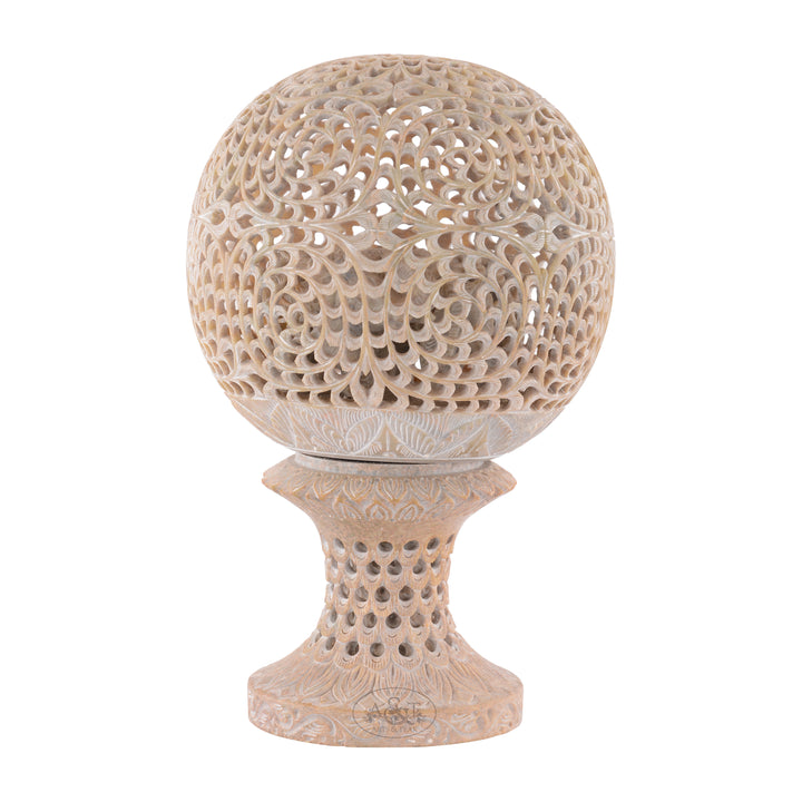 Soft Stone Jali work Revolving Egg