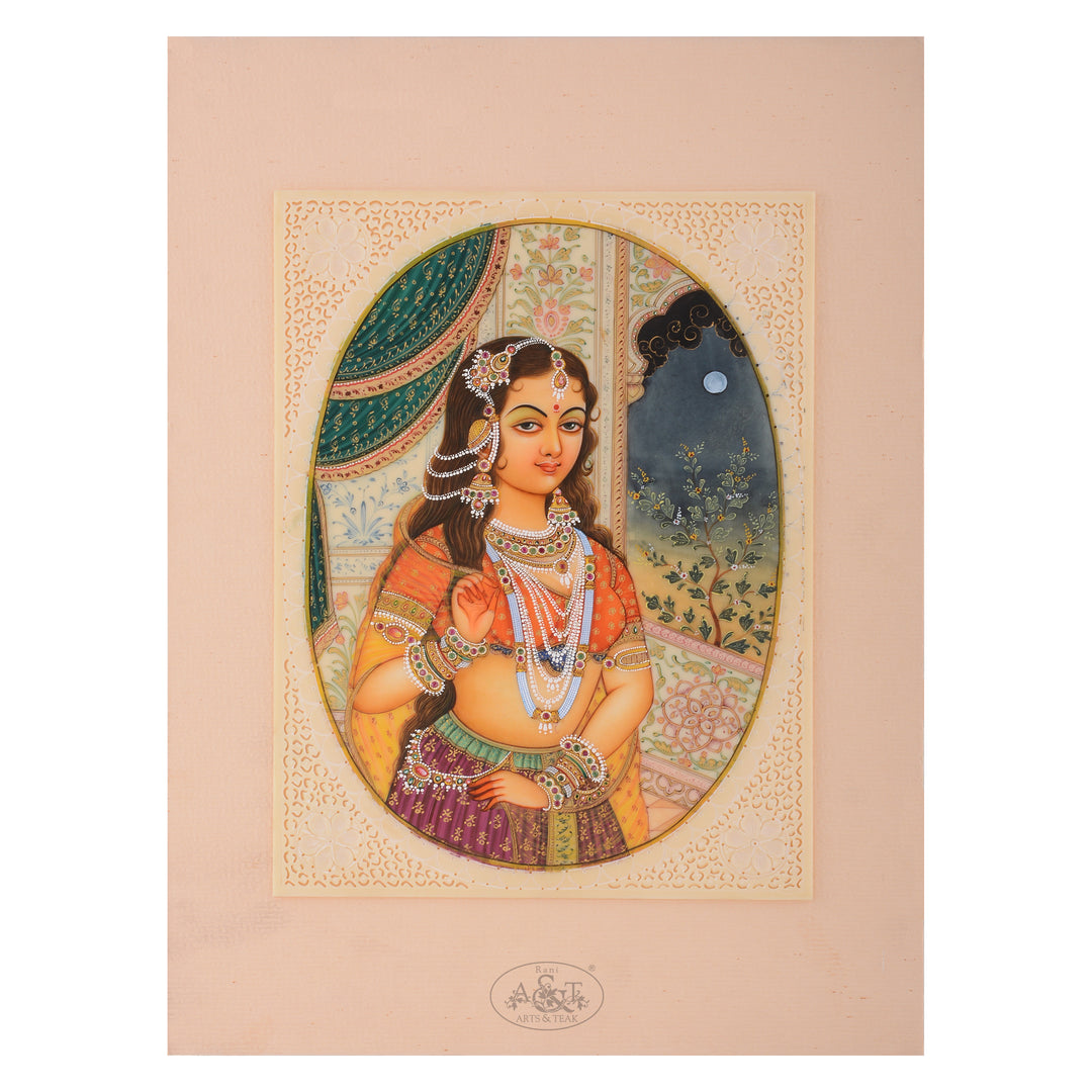 Miniature Painting on Synthetic Board - Queen