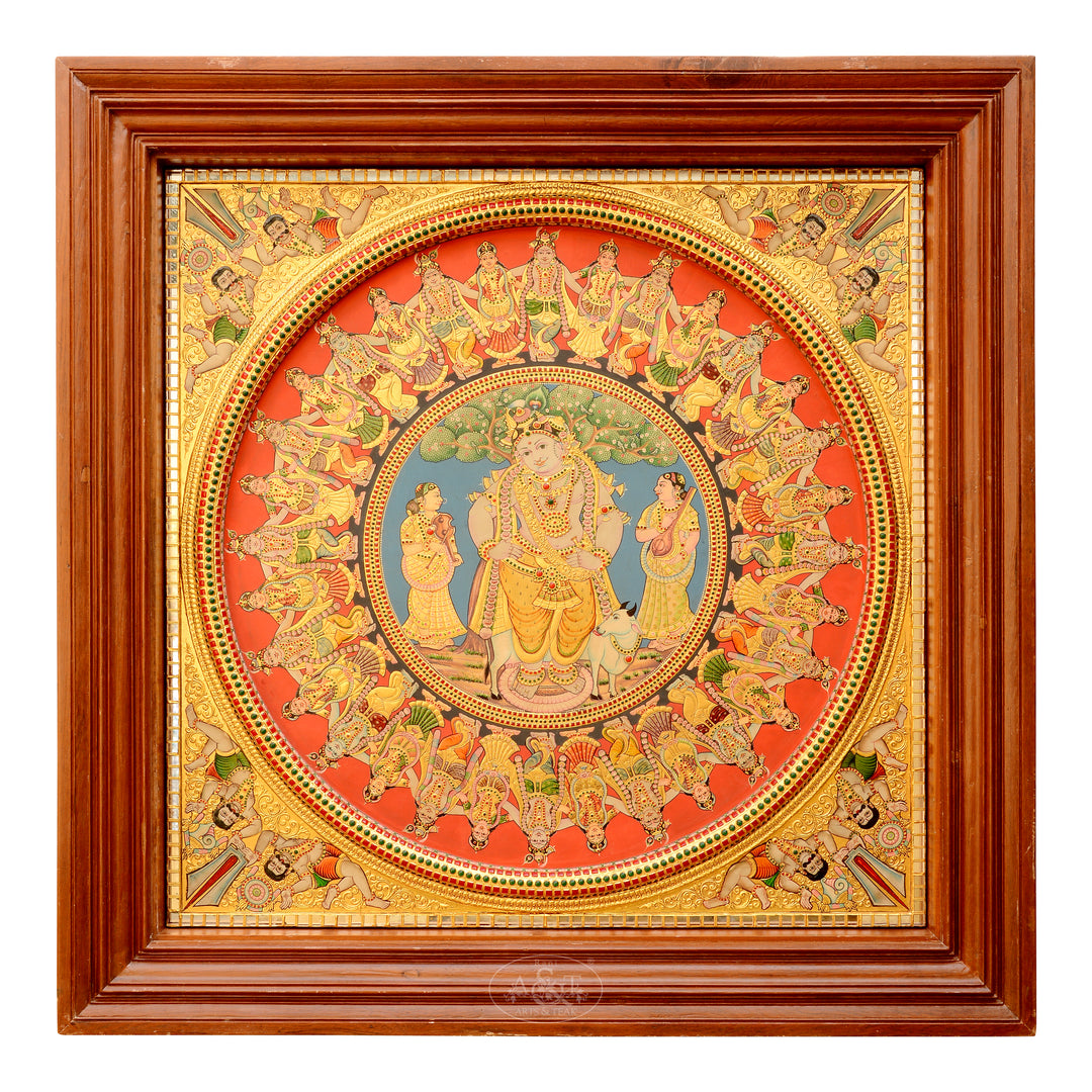 Tanjore Painting - Rasaleela