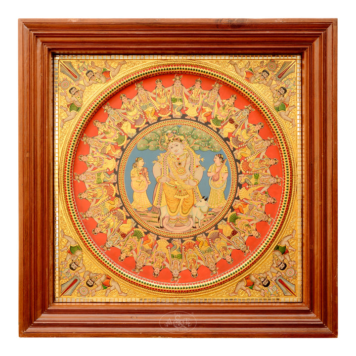 Tanjore Painting - Rasaleela