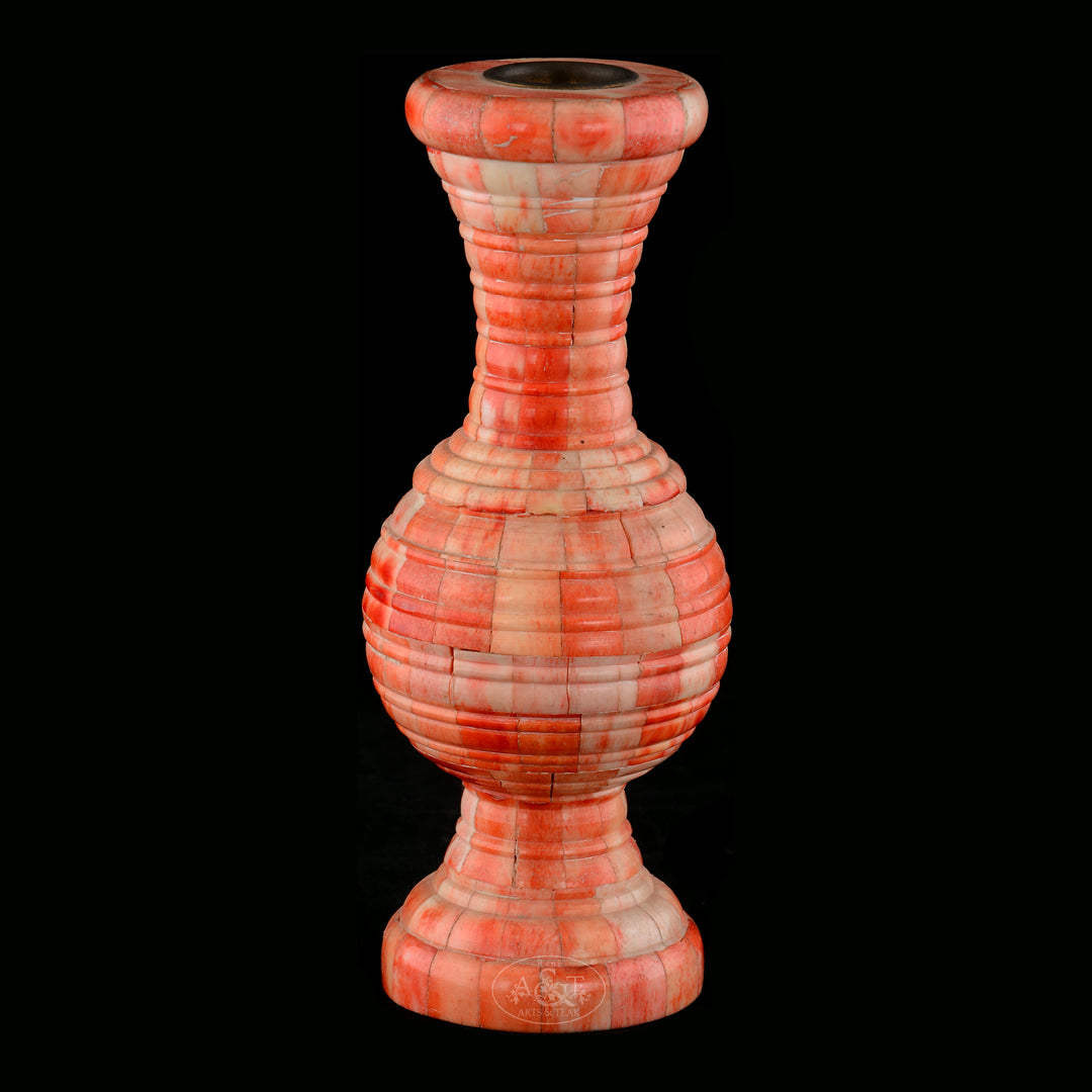 Camel Bone Fitted Wooden Candle Stand