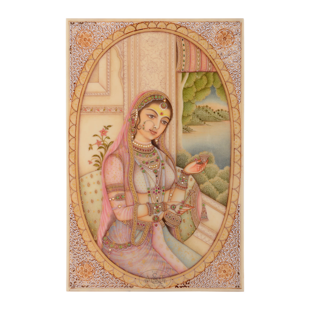 Miniature Painting on Synthetic Board - Queen