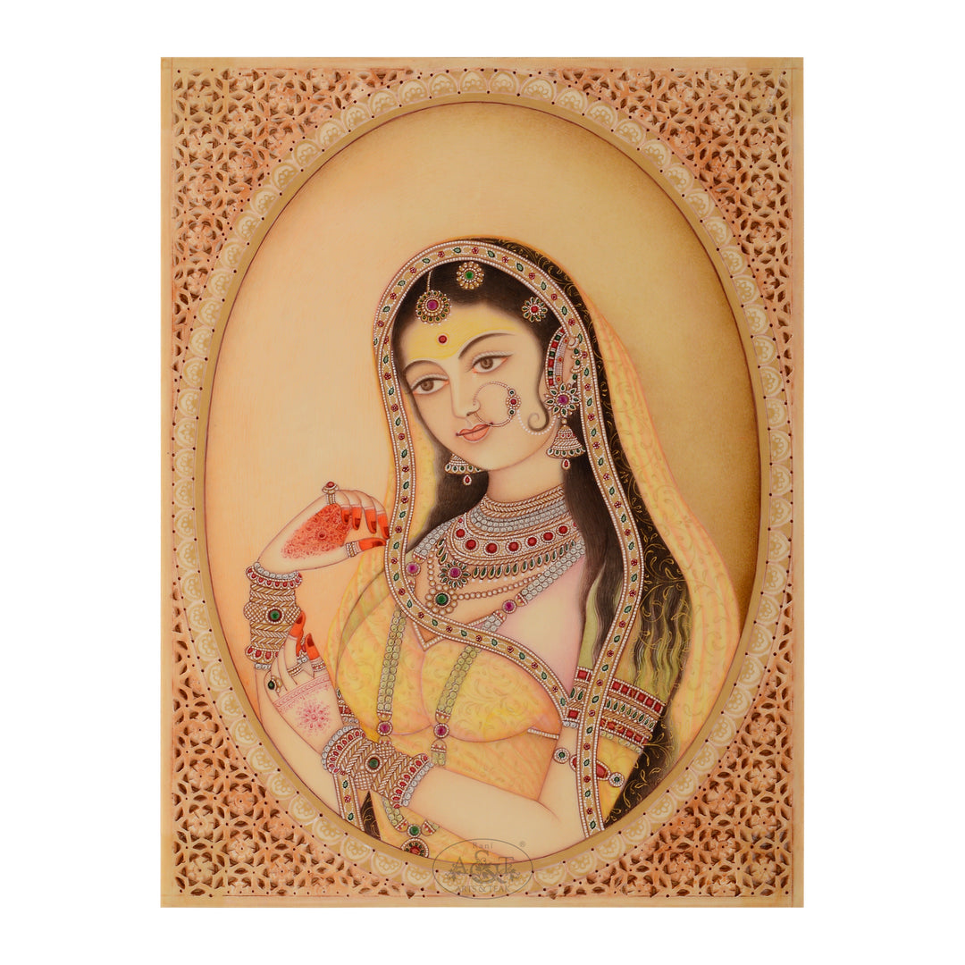 Miniature Painting on Synthetic Board - Queen