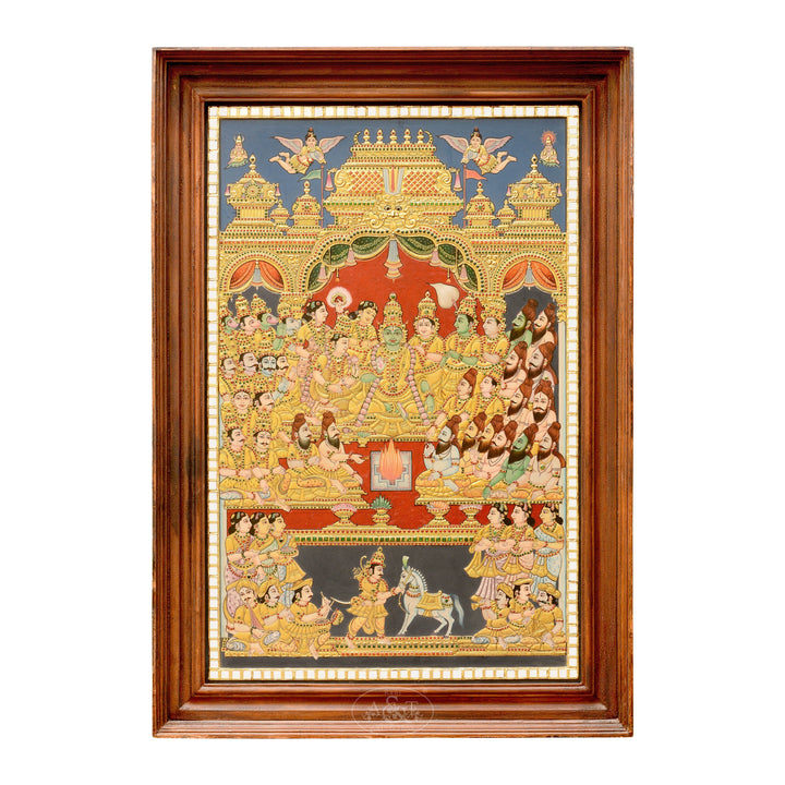 Tanjore Painting - Rama Ashwametha Yagam