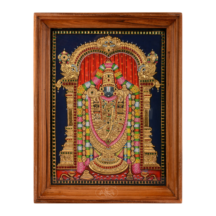 Tanjore Painting - Tirupathi Balaji