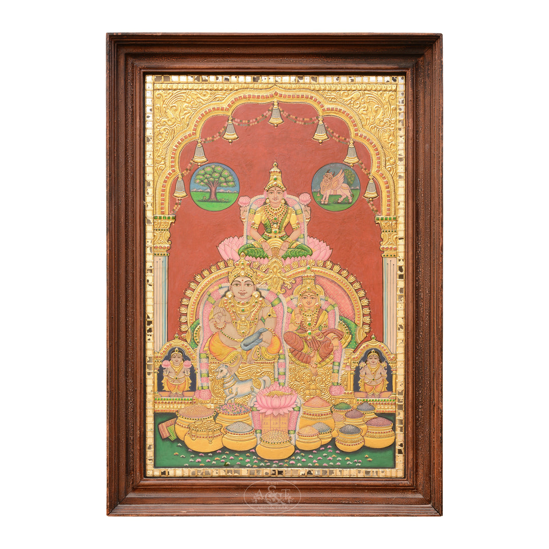 Tanjore Painting - Kubera Lakshmi