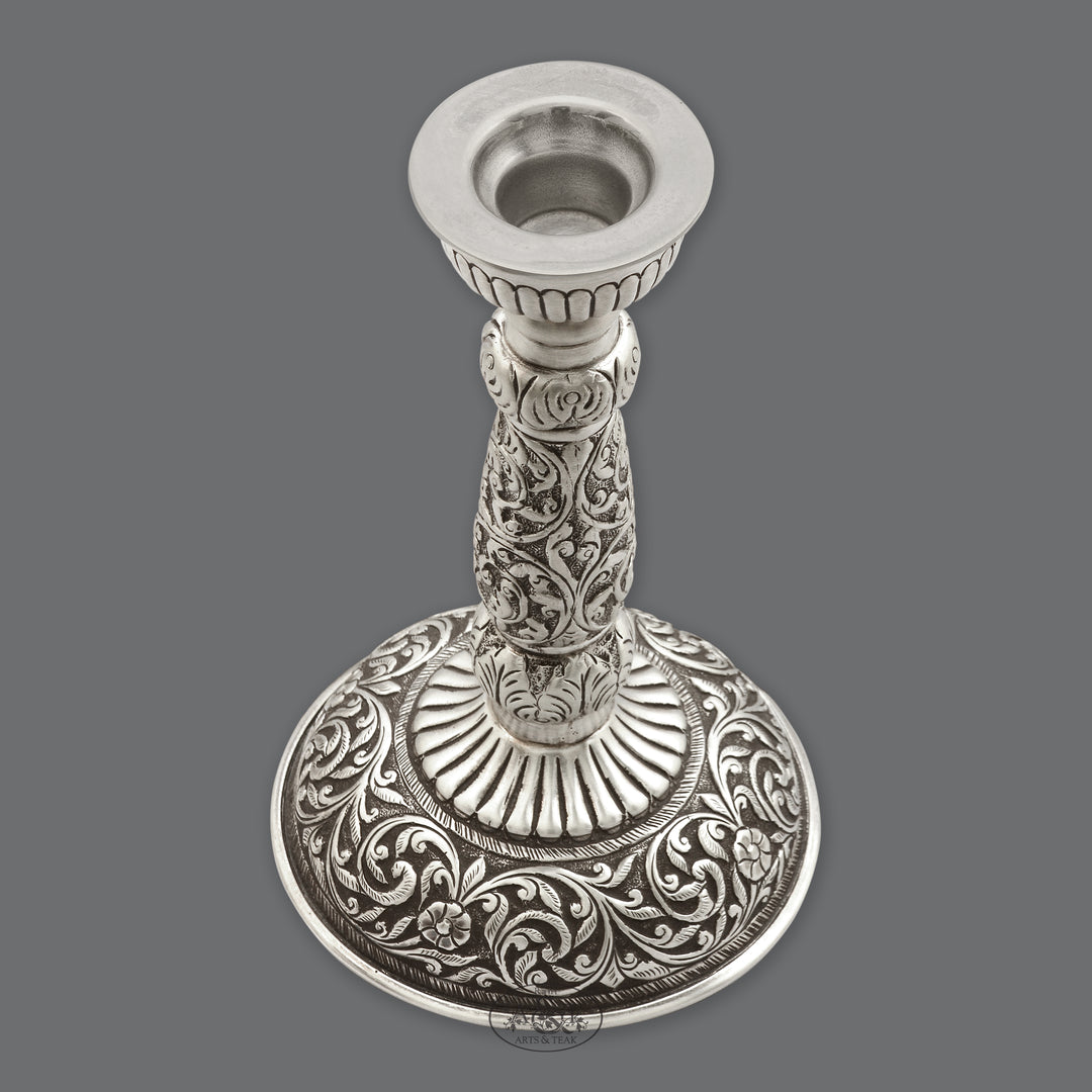Silver Candle Stand