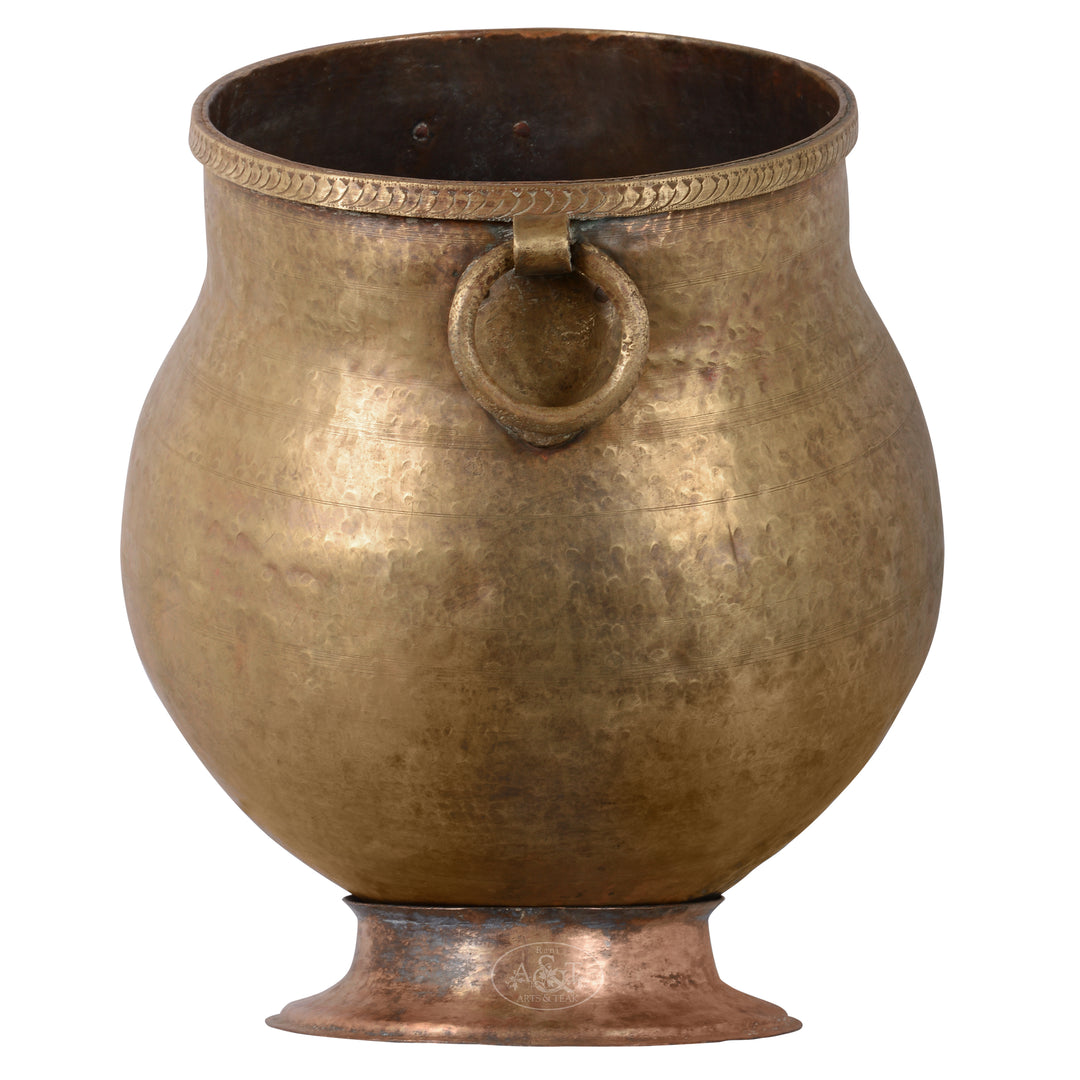 Brass Planter Vase on Stand