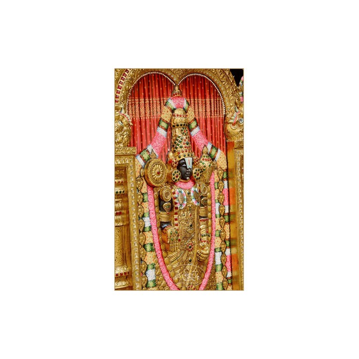 Tanjore Painting - Tirupathi Balaji (Embossed)