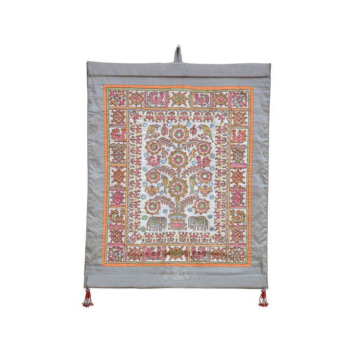 Cotton Hand Embroidered Wall Hanging