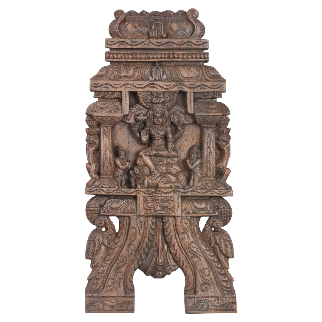 Wooden  Wall  Panel (Kavadi) – DakshinaMurthy