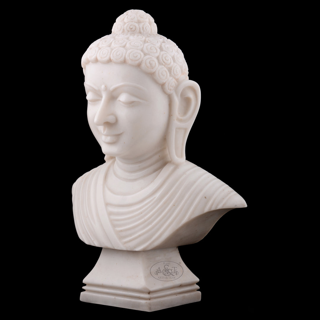 Marble Buddha Bust