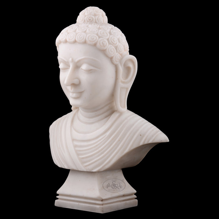 Marble Buddha Bust