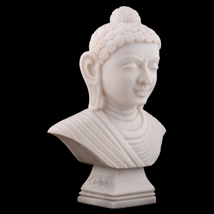 Marble Buddha Bust