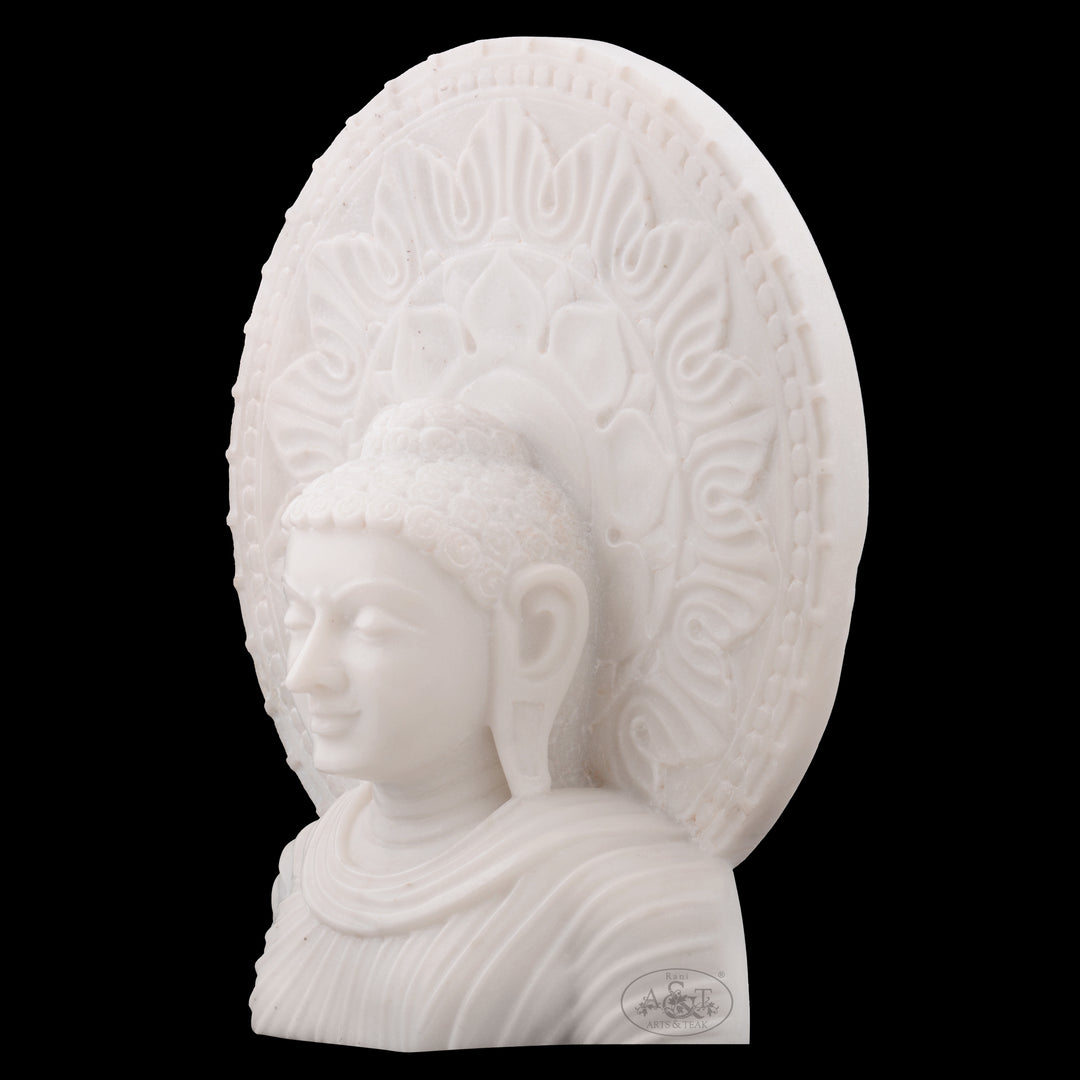 Marble Buddha Bust