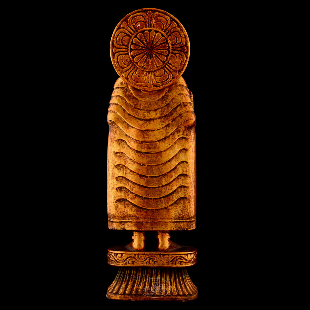 Wooden  Gilded  Buddha