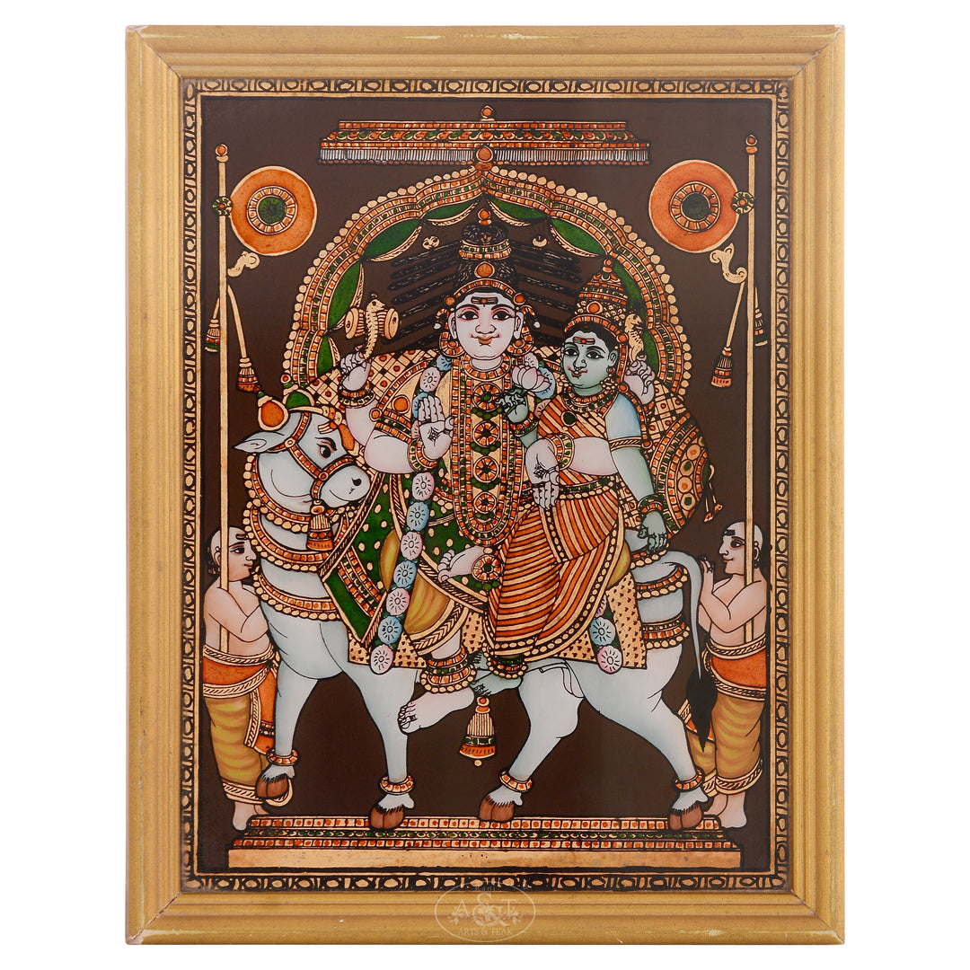 Glass Painting – Rishabaruda Shiva