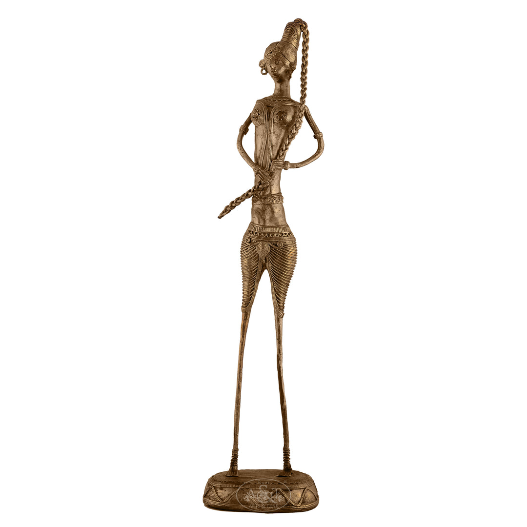 Bronze Tribal Lady (Dokra)