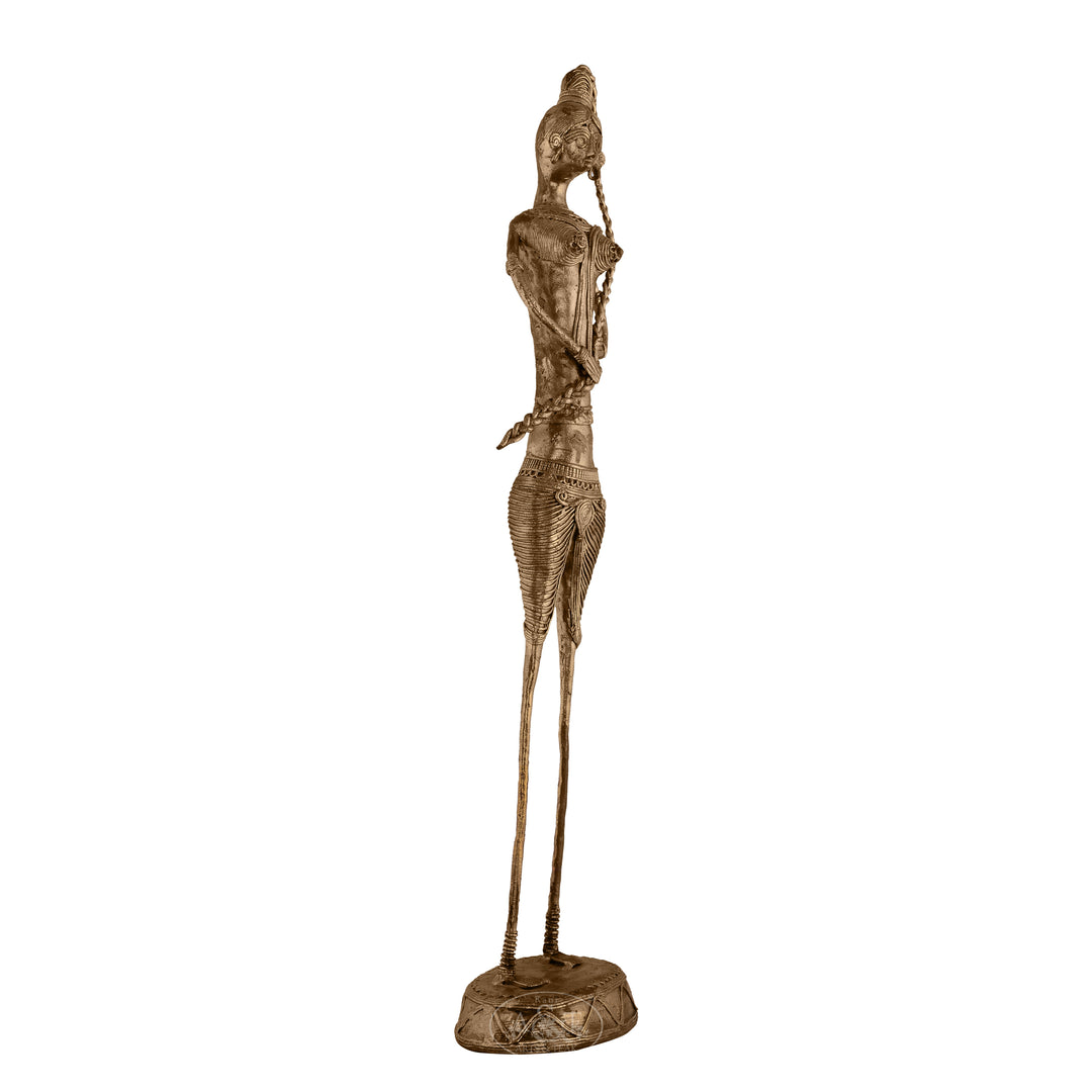 Bronze Tribal Lady (Dokra)