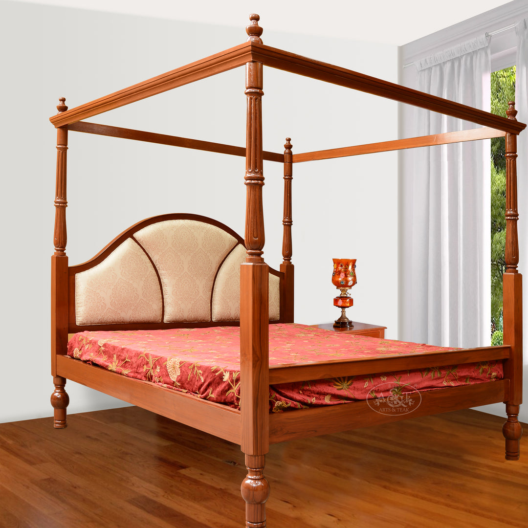 Teak Wood 4 Poster Bed