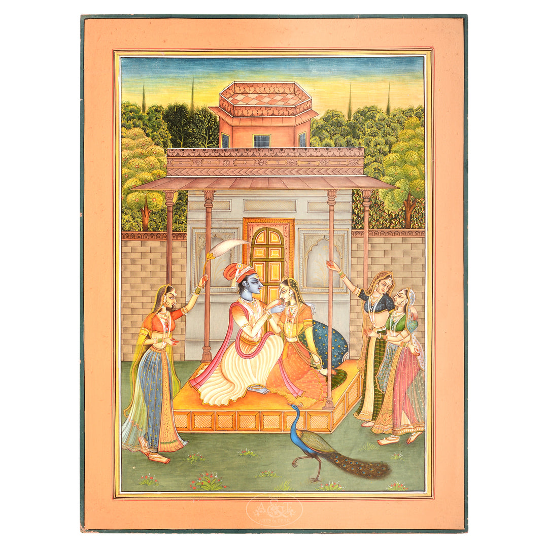 Painting on Paper Radha krishna
