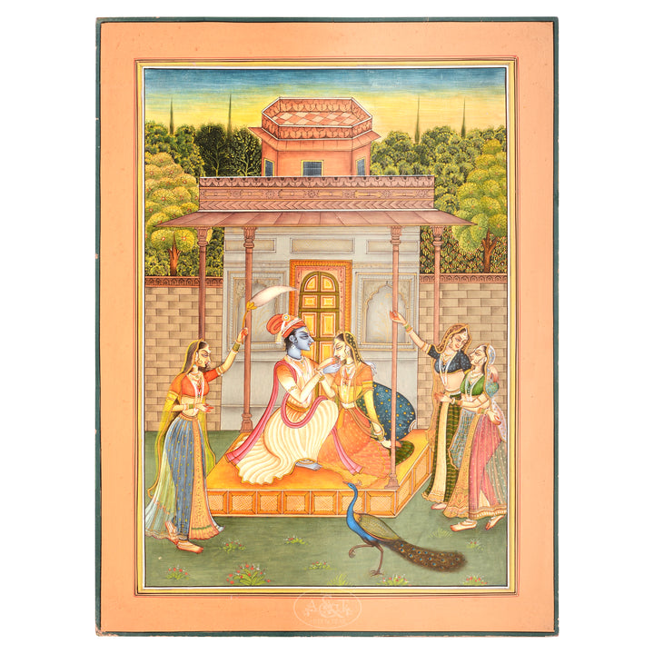 Painting on Paper Radha krishna