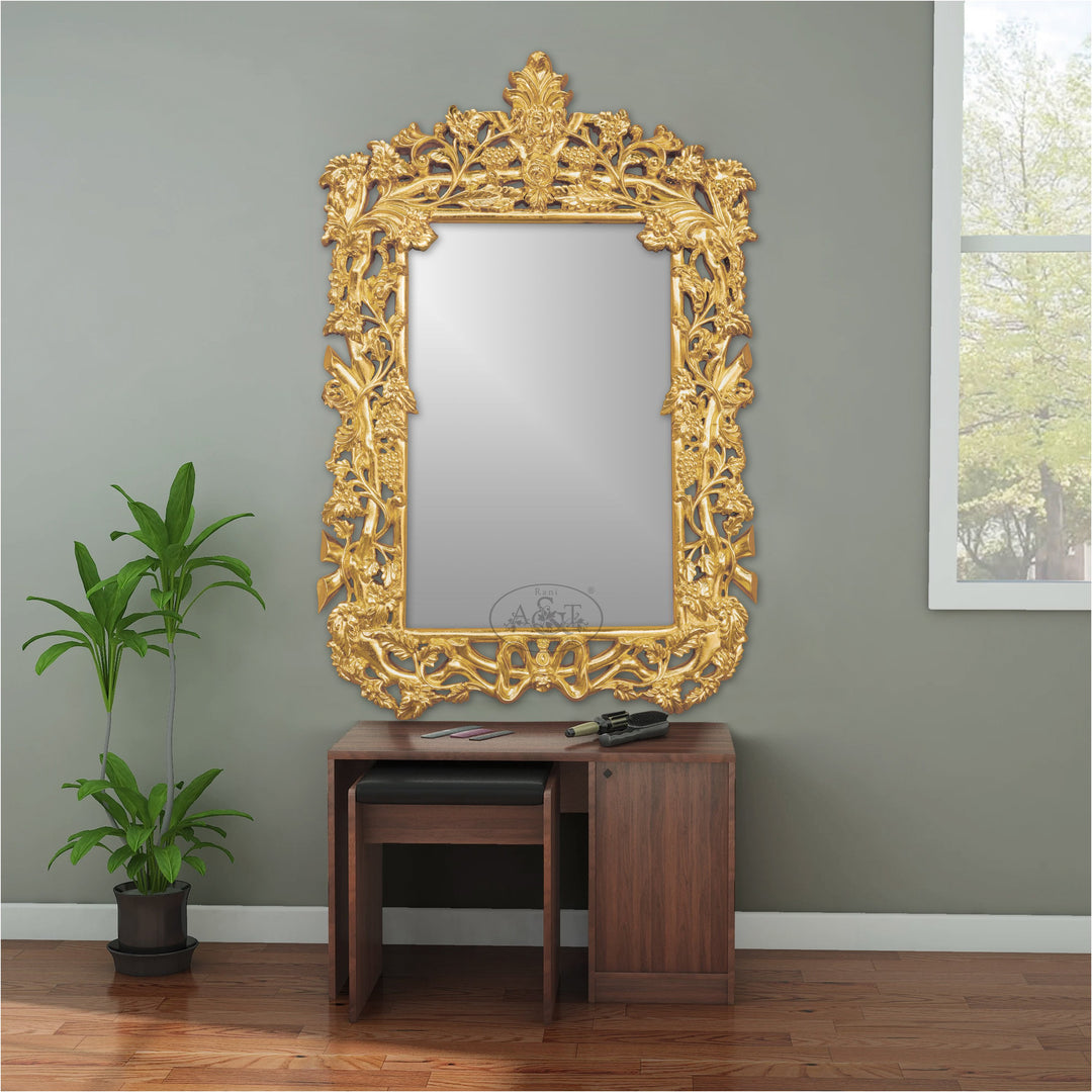 Wooden Gold Gilded Mirror Frame