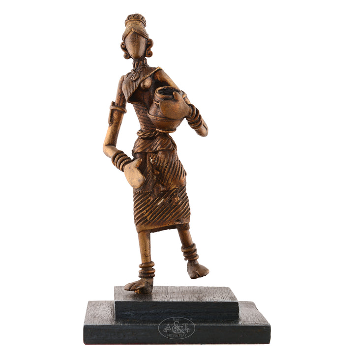 Bronze Casted Villager (Dokra)